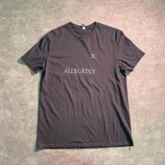 【ヴィンテージ】プリントTシャツ　モード系　黒　コットン　古着usedTSM11