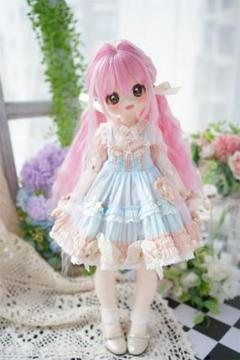AS405 BJD 1/3 人形 ドール　用ウィッグ カツラ 耐熱 ハンドメイド