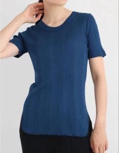 新品　ヤマダヤ　スコットクラブ購入☆ Agaランダムリブカットソー　ブルーのサムネイル