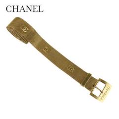 希少レア！CHANEL★ヴィンテージゴールドメッシュベルト66cm×5cm 希少レア！CHANEL☆ヴィンテージゴールドメッシュベルト66cm×5cm