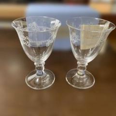 ウェッジウッド 花模様エッチングガラスグラス2個セット - メルカリ