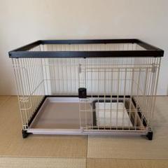 犬ケージ 木製フレーム スライドドア