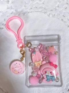 キャンディーバッグキーホルダー ひつじ ピンク系