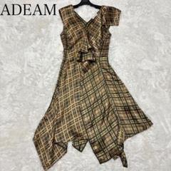 美品⭐️ ADEAM アディアム　ワンピース　膝下　パーティードレス　L クリーム 2025年最新】ADEAM レディース ひざ丈ワンピースの人気アイテム