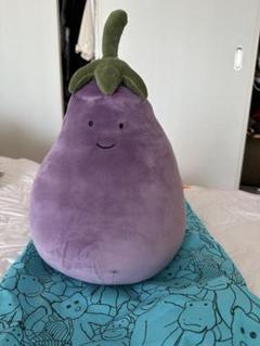 新品　ジェリーキャット　ナス　なすび　ぬいぐるみ　バッグチャーム　ギフト袋付き JELLY CAT - 新品 ジェリーキャット ナス なすび ぬいぐるみ