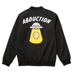 もぐらコロッケ もぐコロ スタジアムジャケット ベージュ もぐらコロッケ スタジアムJKT UFO ベージュ | ナガノマーケット