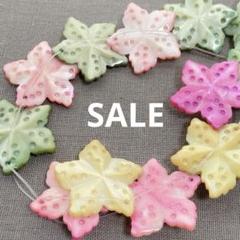 es251/SALE！シェル◇フラワーカラーシェル1連