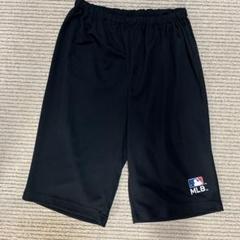 メンズブラック　MLBパンツ