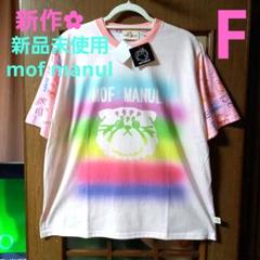 【大人気完売品】新品未使用❗モフマヌル薄手グラデーション半袖Tシャツ 新作新品❣️モフマヌル薄手グラデーション激カワ♡TシャツF