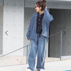ニコアンド ラインデニムパンツ インディゴ 2025年最新】ラインデニムパンツ ニコアンドの人気アイテム