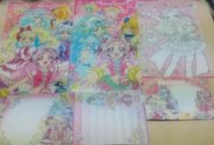 HUGっとプリキュアB5B6中古ぬりえ便箋封筒セット匿名配送