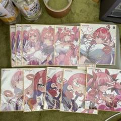 麻雀ファイトガール ミツモト・ダイアがいっぱいくじ 色紙 10枚