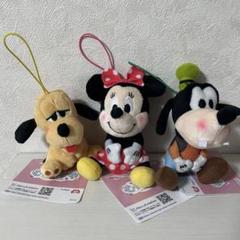 ミッキー＆フレンズ むにゃすやマスコット ぬいぐるみストラップ 3体セット