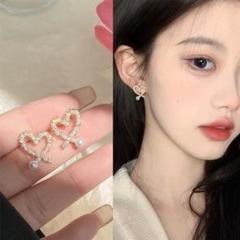 きらきら ハート ピアス ゴールド 【お洒落】レディース アクセサリー かわいい