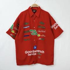 JH DESIGN 半袖 企業ロゴ レーシングシャツ 海外古着 メンズ S75b