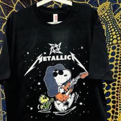 メタリカ Snoopy 半袖 Tシャツ 夏 新品 お洒落 XL 2XL