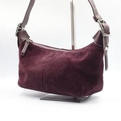良品✨希少 コーチ ワンショルダーバッグ スエード×レザー 本革 肩掛け 美品】希少 COACH コーチ ワンショルダーバッグ キャンバス