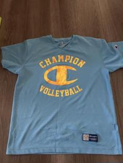 Champion ボレーシャツ 水色