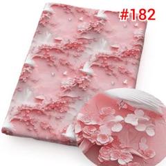 残３☆#182☆3Dプリント 立体プリント 生地 和モダン 花 花柄 輸入生地のサムネイル