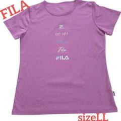 美品　FILA フィラ　パープル　レディース トレーニングTシャツ sizeLLのサムネイル