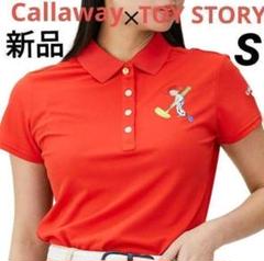 Callaway 春夏 トイストーリー 新品 コラボ 赤 ゴルフ 半袖 スポーツ