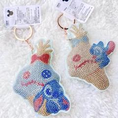 ディズニー スティッチ カラフルアイス ラインストーンマスコット 2点 セット