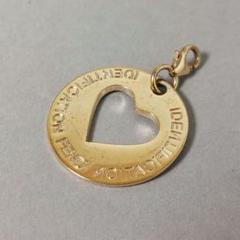 FENDI フェンディ チャーム ペンダントトップ ハート ゴールド