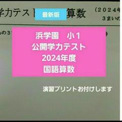 浜学園　小１　2023～2018年　６年分　公開学力テスト　算数　国語 浜学園 小1 公開学力テスト 2020年度 国語算数 一年分 - メルカリ