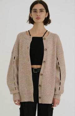 新品未使用　clane ニットカーディガン CLANE - シャギ― ショートカーディガン - SHAGGY SHORT KNIT