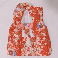 ✨️未開封品✨️赤い花柄 被布着 七五三 初節句 ひな祭り お祝着 80〜95cm
