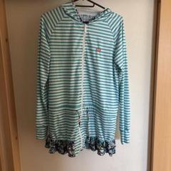 ROXY ストライプ フード付き ラッシュガード M