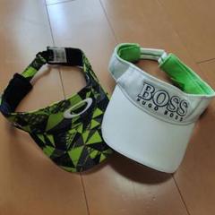 【新品未使用】BOSSヒューゴボス バイザー HUGO BOSS 【美品】HUGO ヒューゴボス サンバイザー 非売品