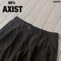90'sAXISTヴィンテージスラックスUS古着ポリレーヨン2ツータック
