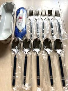 【美品新品未使用】AZABUTATSUMIカトラリーセットスプーンフォーク10本のサムネイル