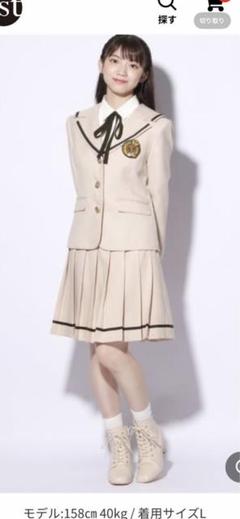 レピピアルマリオ　卒服　Lサイズ　ベージュ　ワンピース セール】【卒服2025】ウエストベルトワンピース（ワンピース