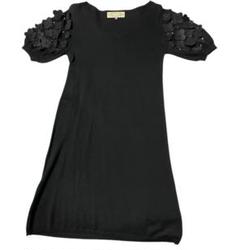 【美品】パフスリーブフラワービジュワンピース　チェスティ