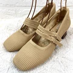 未使用級 VIVAIA ビバイア ストラップ メリージェーン ベージュ
