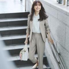 未使用美品　anySiS ブラック ノーカラー ジャケットＭ　パンツＭ trim_ofcrs_item67422adab38011e