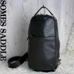 美品♡SOMES SADDLE ソメスサドル レザー ボディバッグ ブラック