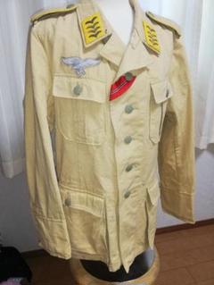 WW2 Luft Waffe 旧ドイツ空軍下士官兵(古参伍長)防暑服上下セット WW2 Luft Waffe 旧ドイツ空軍下士官兵(古参伍長)防暑服上下セット