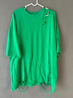 PAGEBOY グリーン ダメージTシャツ
