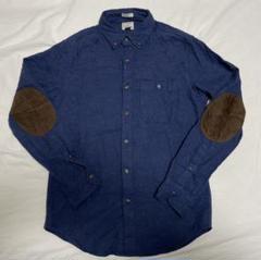 J.Crew/ジェイクルー ネイビー エルボーパッチ フランネルシャツ S