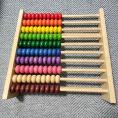 ボイラ レインボーアバカス 100玉そろばん 知育玩具 木製 - メルカリ