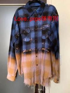 限定版 zacvargas ダメージ加工チェックシャツ - シャツ