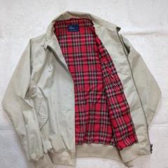 極美品 フレッドペリー ハリントンジャケット ベージュ 裏地チェック Mサイズ 極美品 フレッドペリー ハリントンジャケット ベージュ 裏地