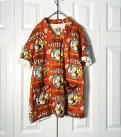 Hysteric Glamour リネンアロハシャツ　未使用 希少】HYSTERIC GLAMOUR アロハシャツ 開襟シャツ ヒスガール 総