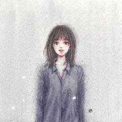 はらり はらり』（手描きイラスト・オリジナル・絵画・水彩画