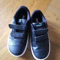 Puma ブラック キッズシューズ ベルクロ　16cm