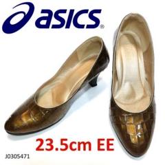 asics WALLAGE ワラッジ パンプス メリージェーン レザー 23.5 未使用級】23.5EE asics WALLAGE アシックス ストラップ - メルカリ