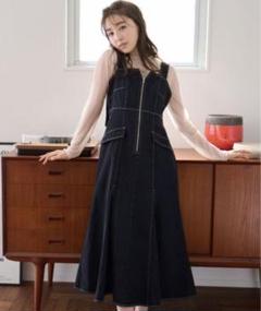 mysty woman フロントZIPデニムジャンスカのサムネイル